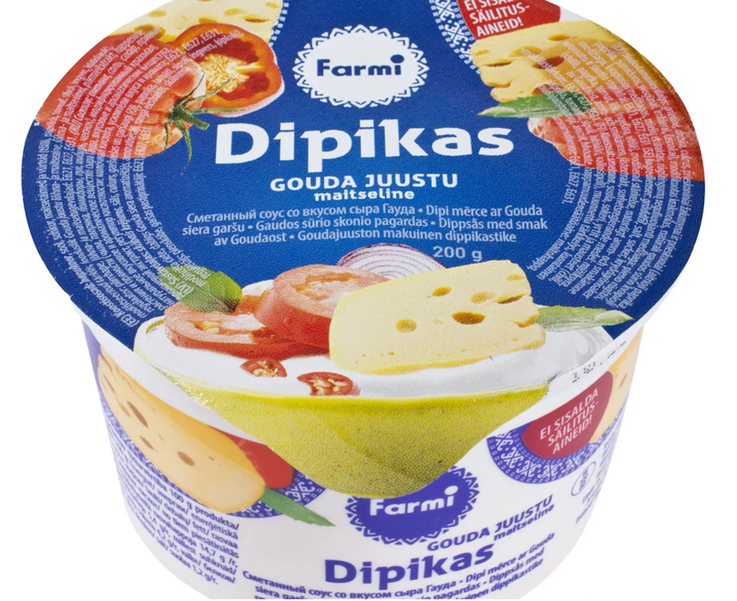 Gouda juustu maitseline dipikaste.