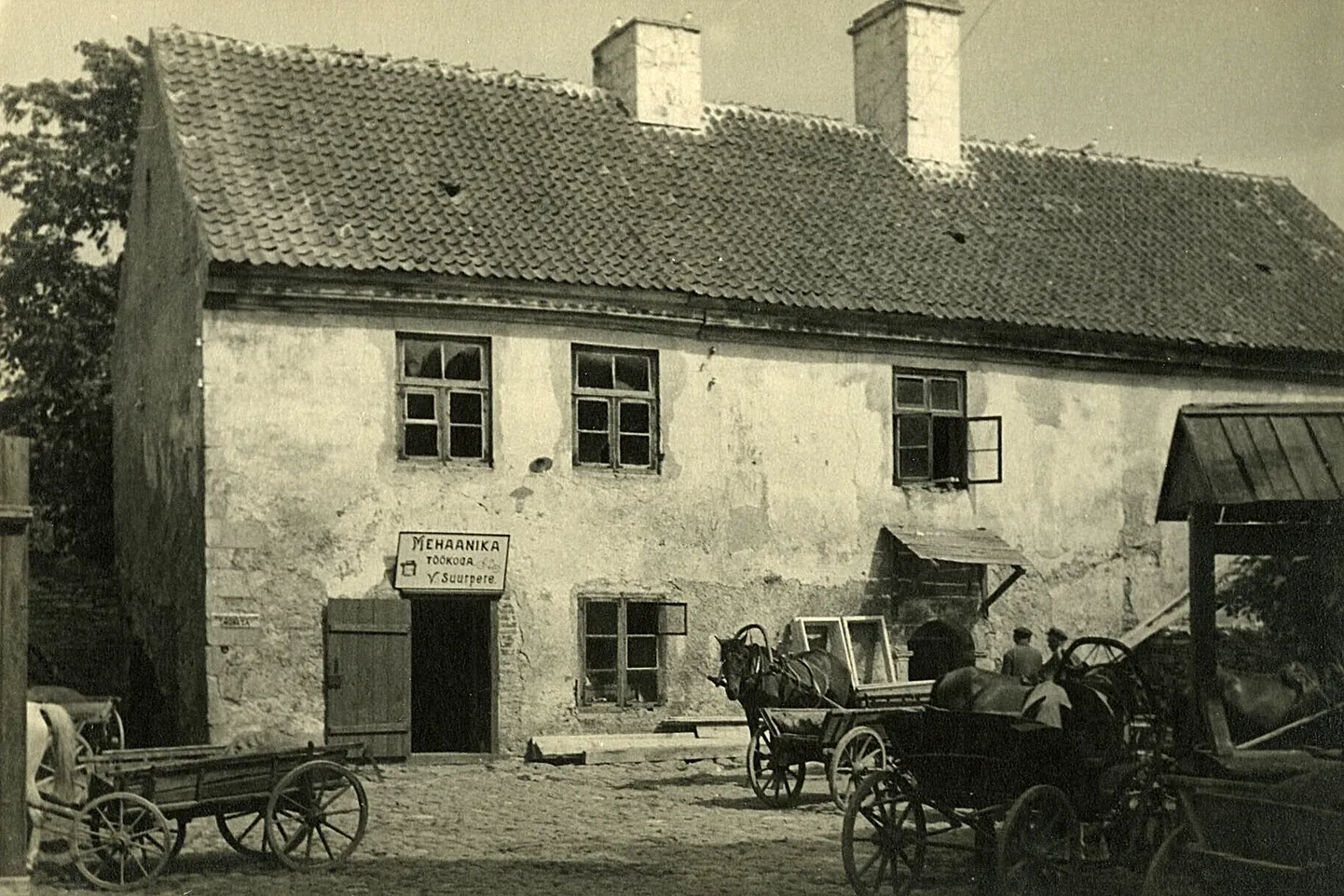 ENNE: Kuressaare, vaade mehaanikatöökojale. 1936.
