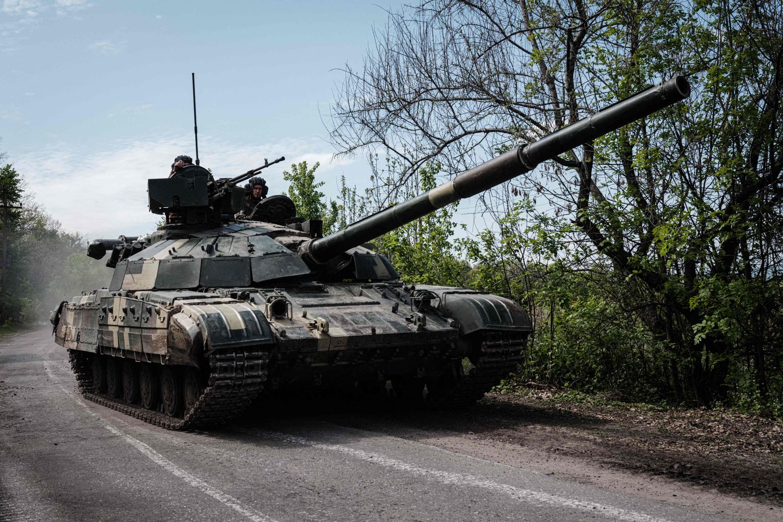 Ukraina tank. Pilt on illustreeriv.