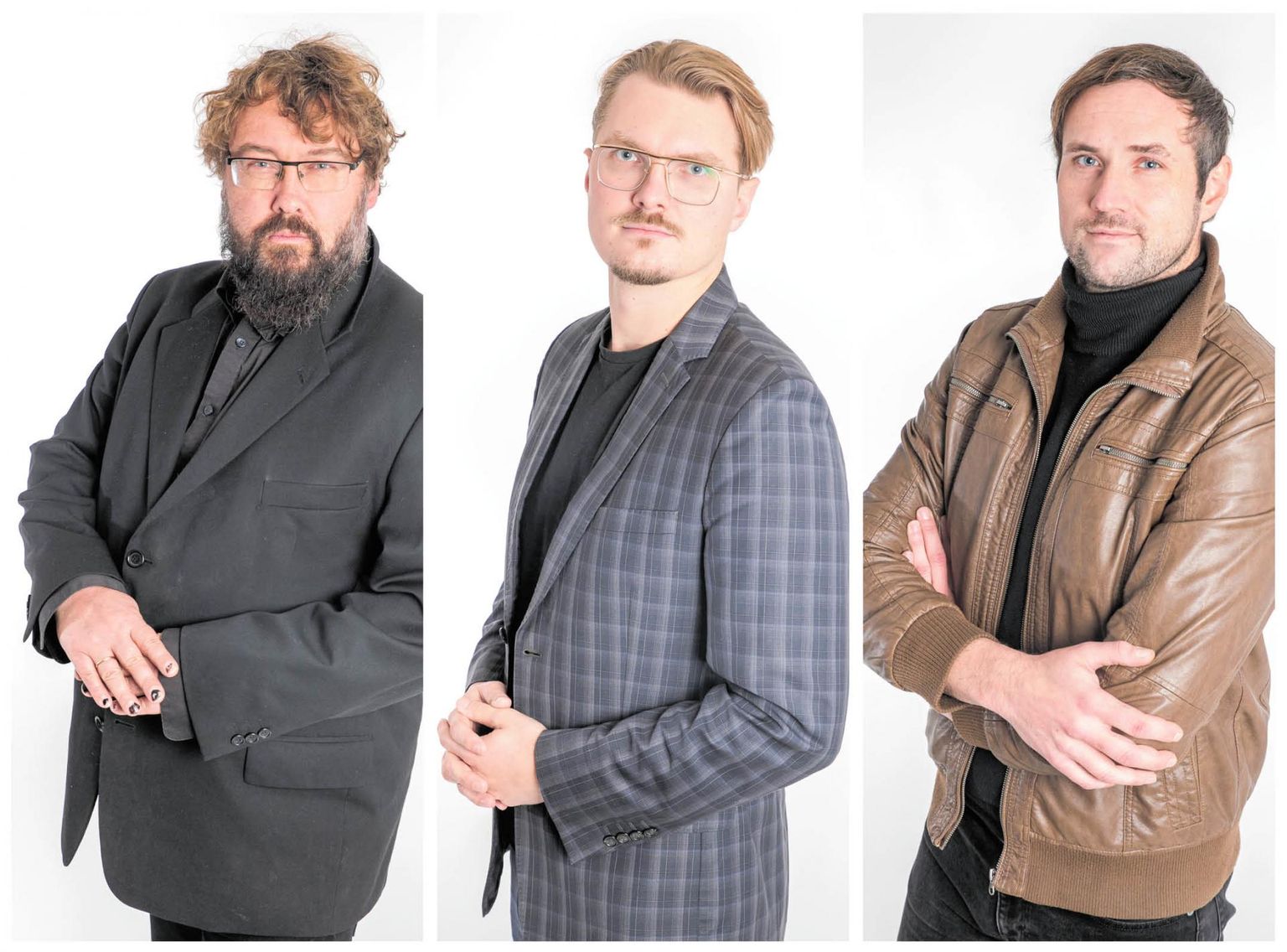 Loovpealinna inistsiaatorid on (vasakult) Al Paldrok, Sten Õitspuu, Kristo Kaljuvee, kes loodavad Pärnule uue ja väärika identiteedi luua. 