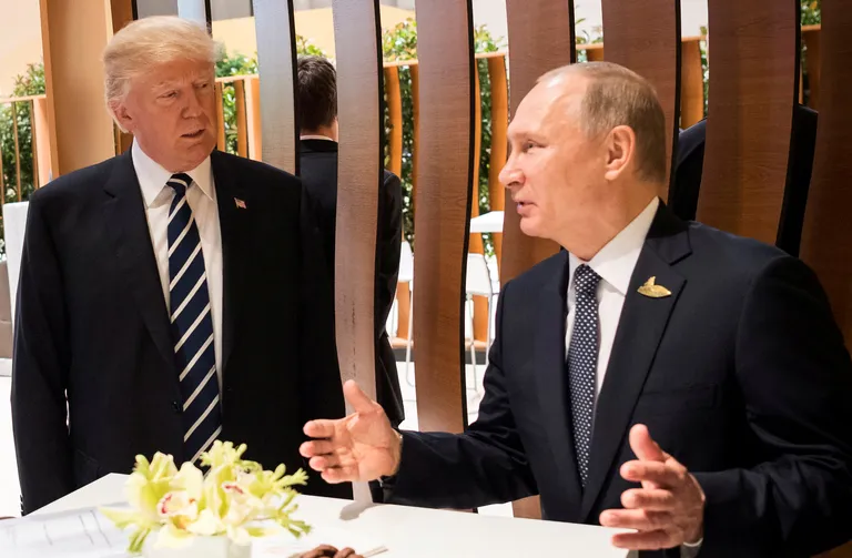 Donald Trump ja Vladimir Putin.