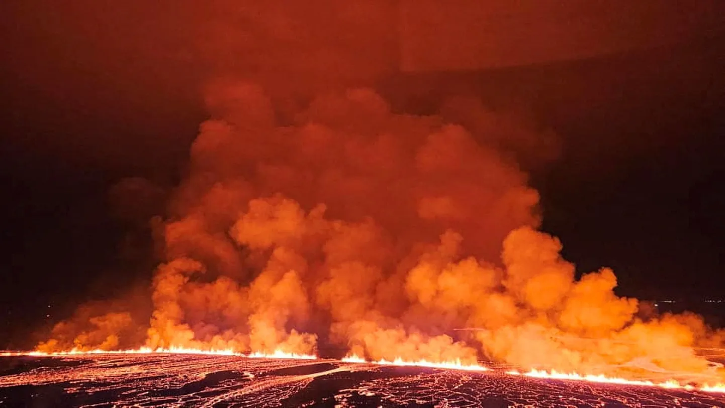 Vulkaanipurse Islandil.