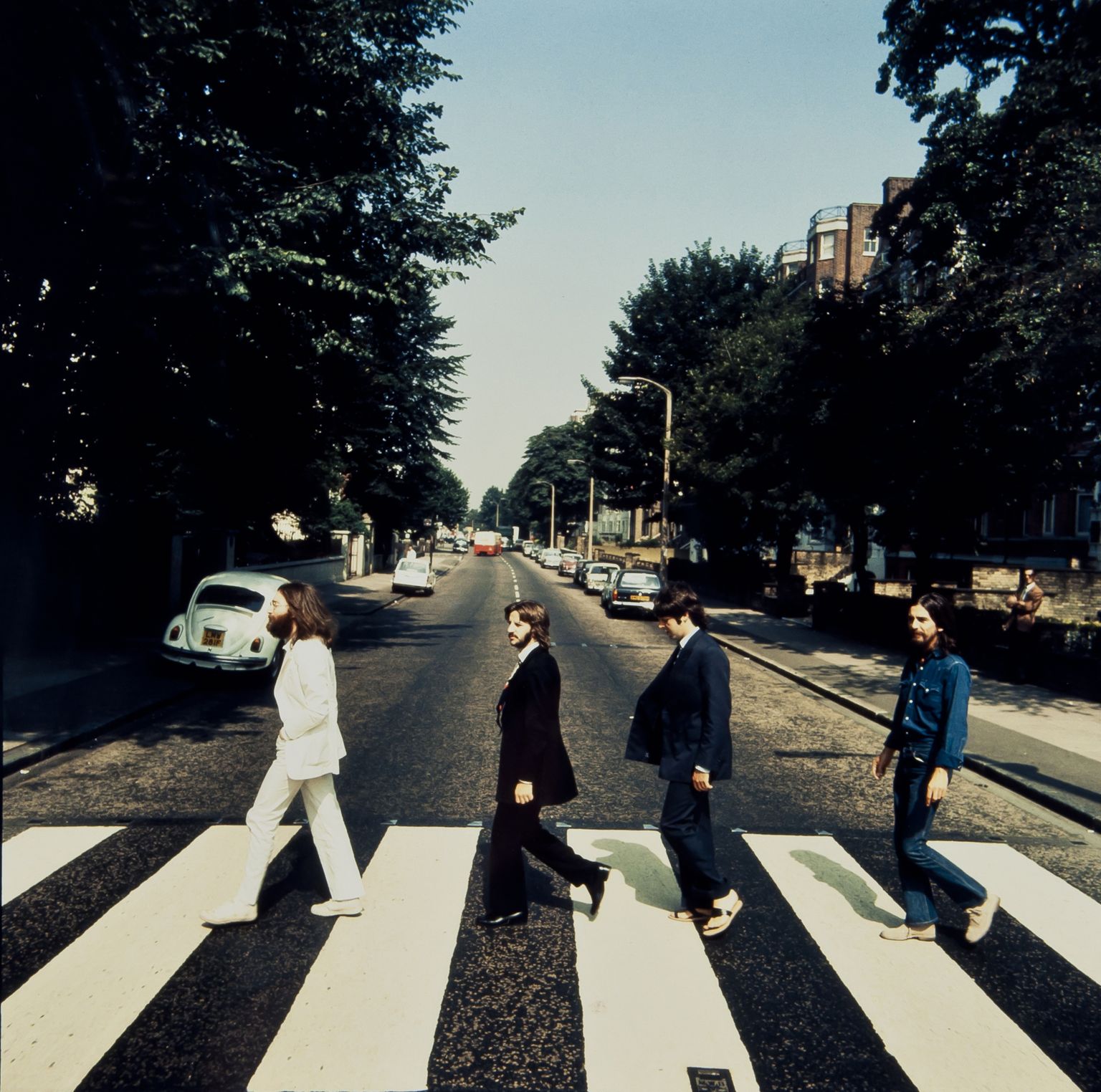 The Beatles Londonis Abbey Roadil, 1969.