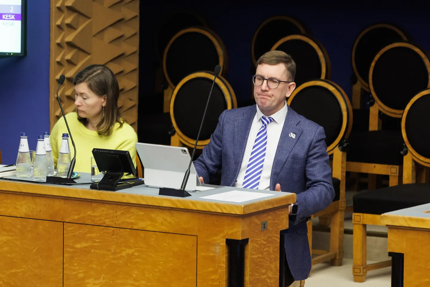 Riina Sikkut (SDE) ja Kristen Michal (RE).