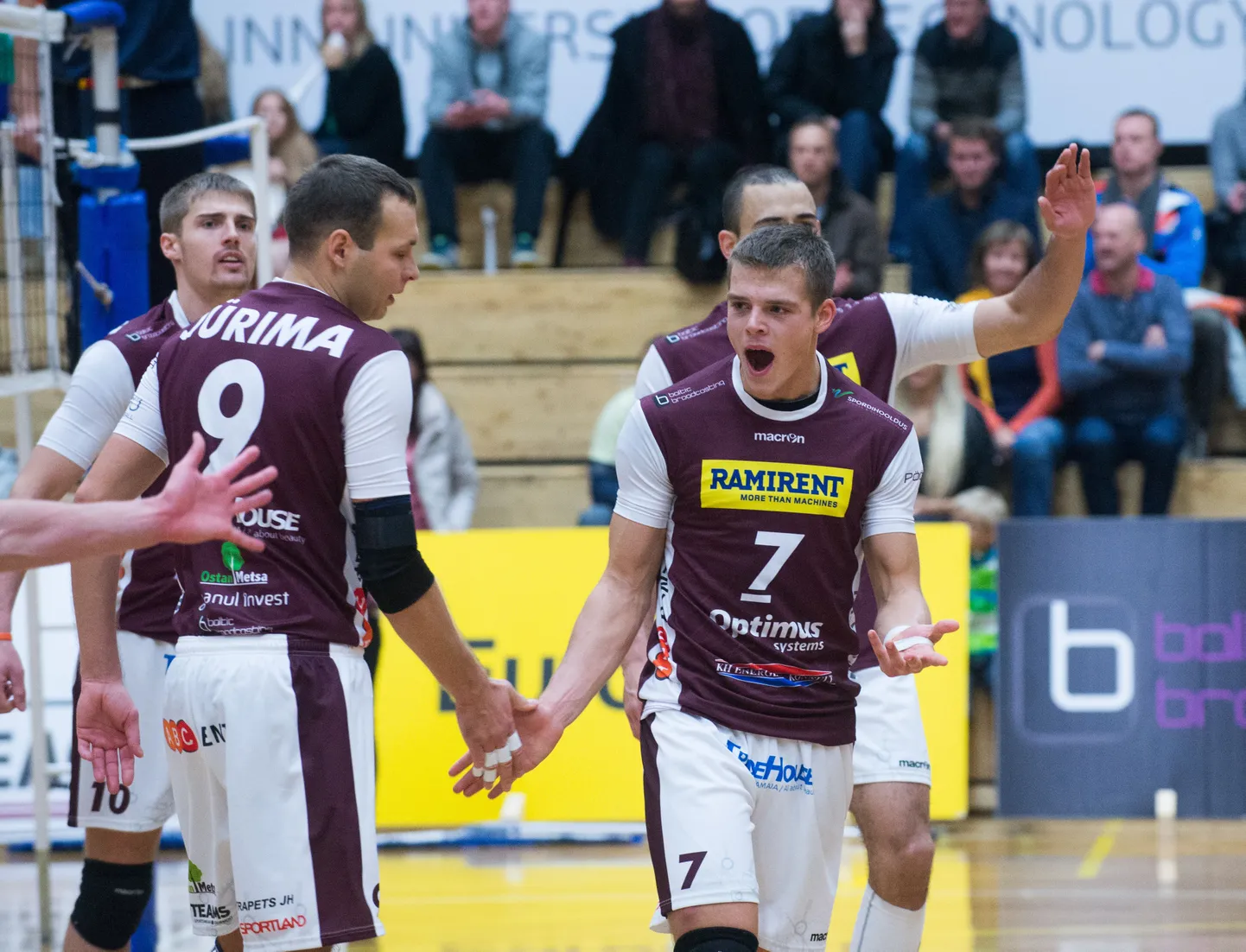 TTÜ sidemängija Kusti Nõlvak.