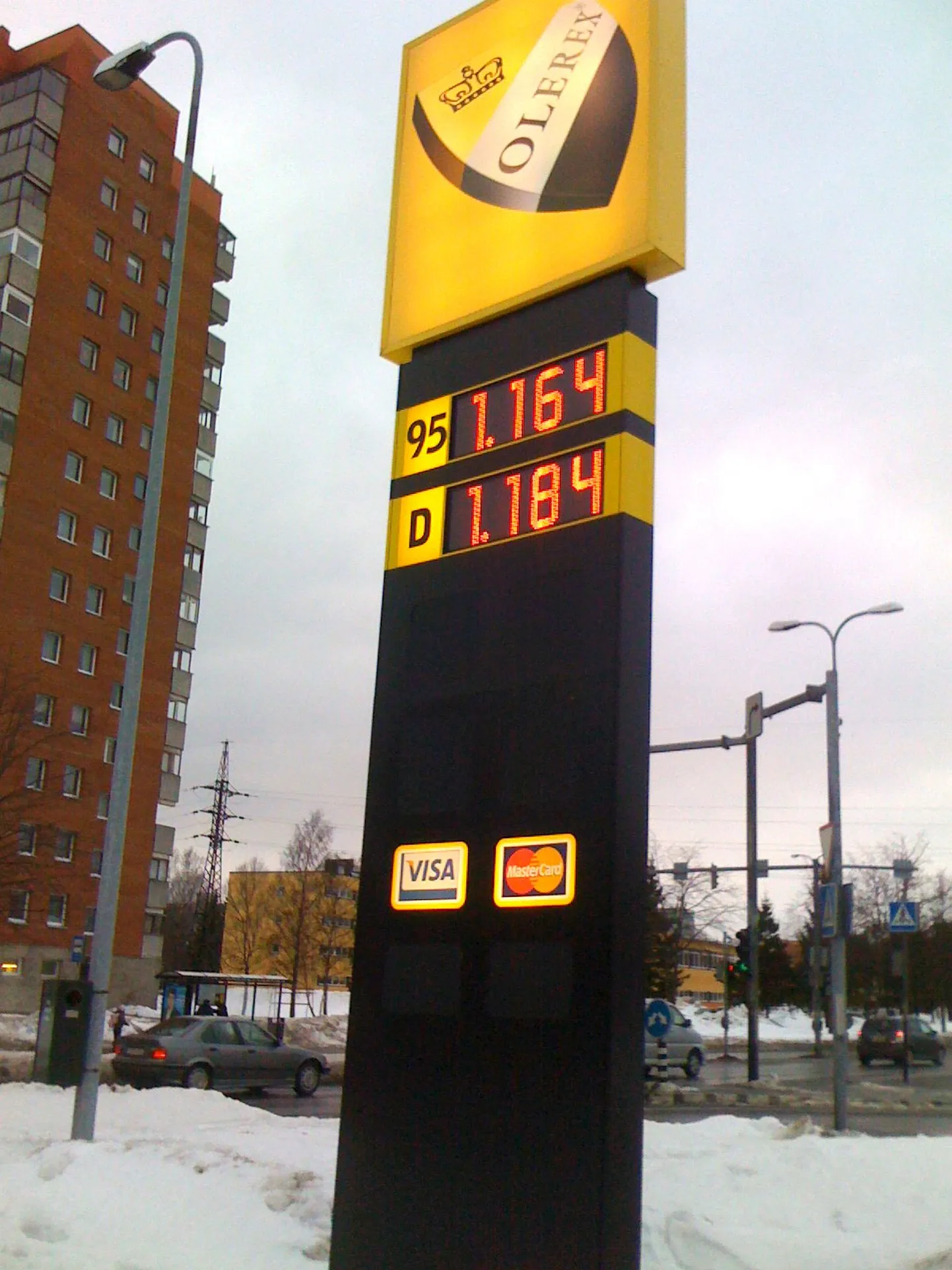 Olerexi tankla tablool on bensiinihind odavam, kui tegelikult.