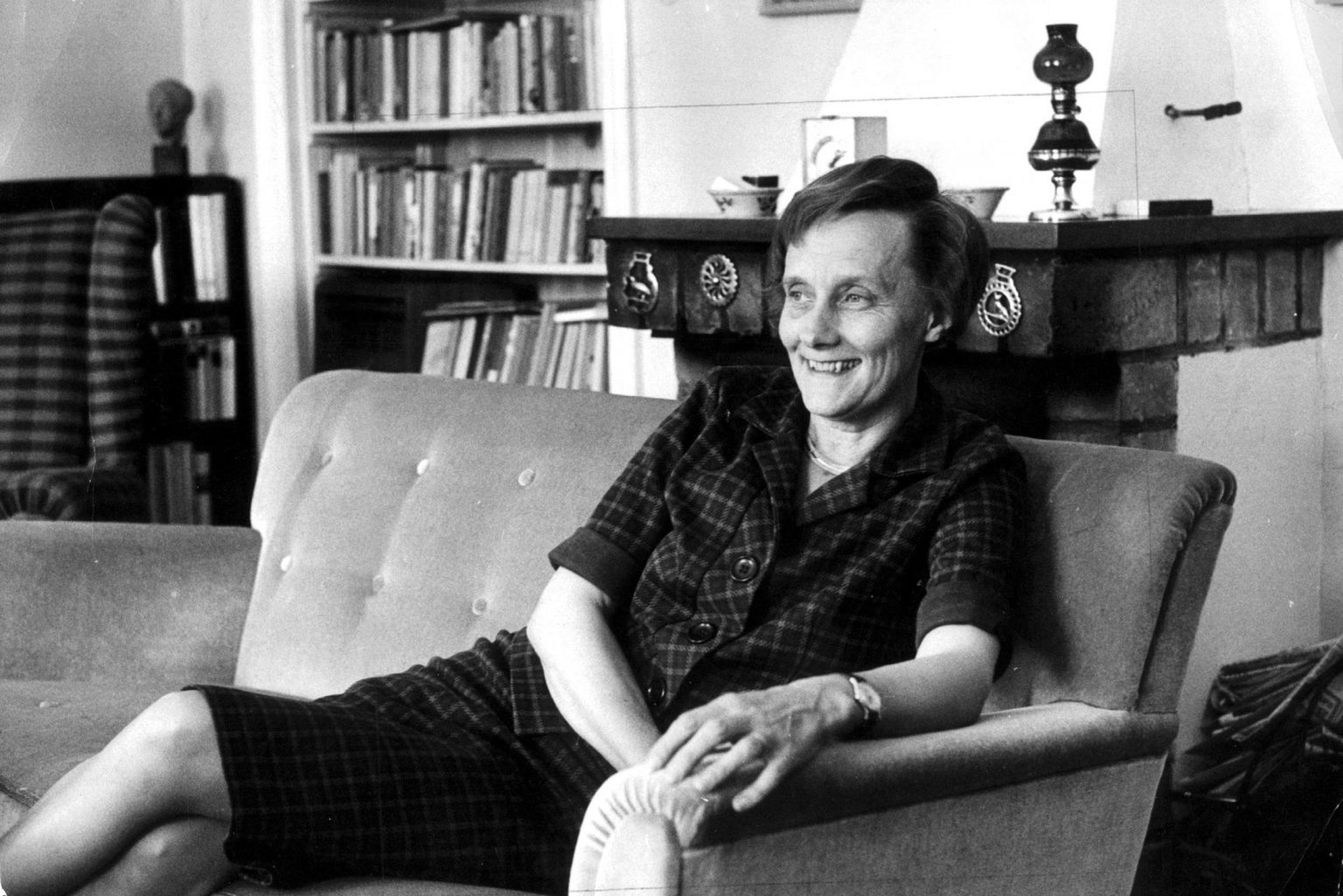 Astrid Lindgren 1962. aastal oma kodus.
