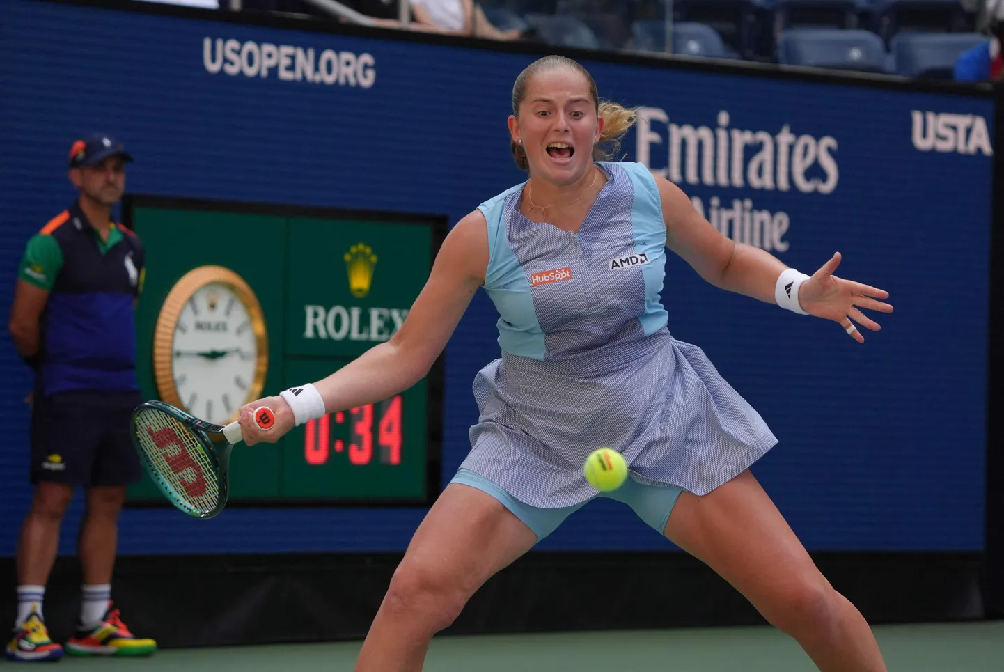 Aļona Ostapenko mačā pret Osaku.