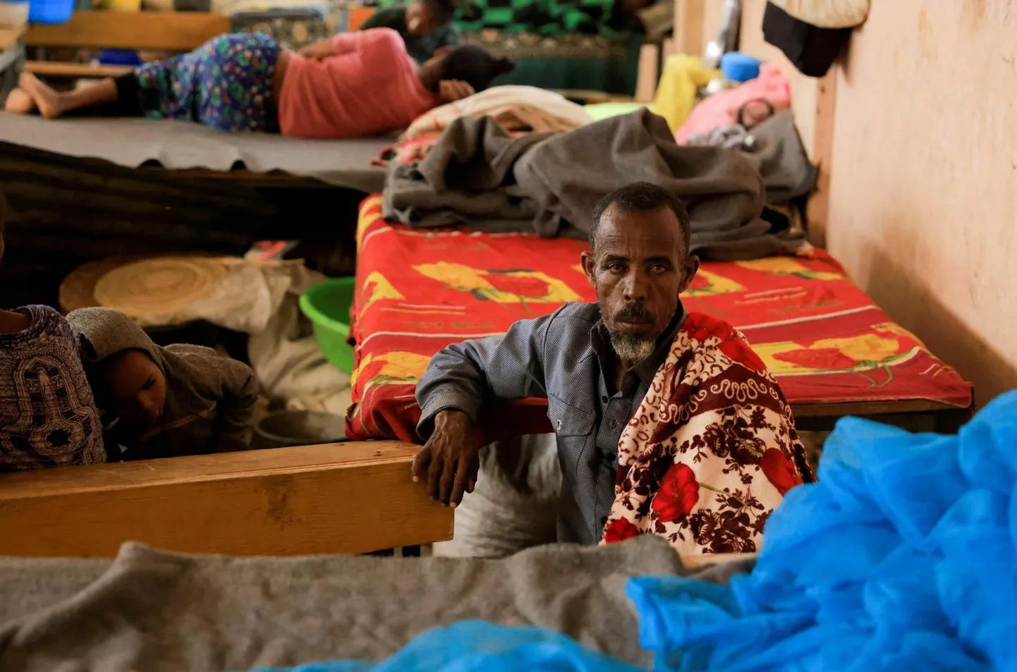 Tigray Rahvavabastusrinde ja Etioopia armee vahelise sõja tõttu kodu kaotanud mees tänavu suvel Tigray regioonis Abi Adi põgenikelaagris.