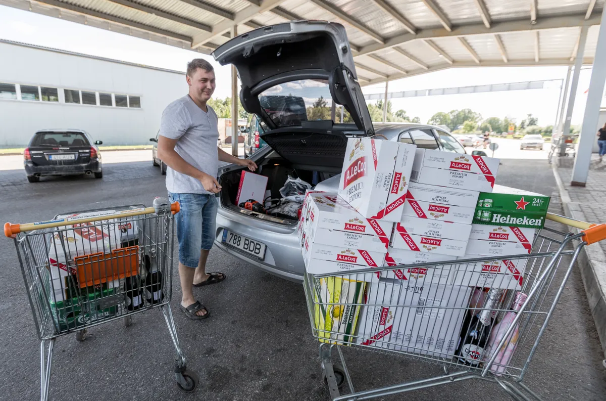 Alkoralli Valka piiripunktis asuvas Alko1000 kaupluses. Foto:
