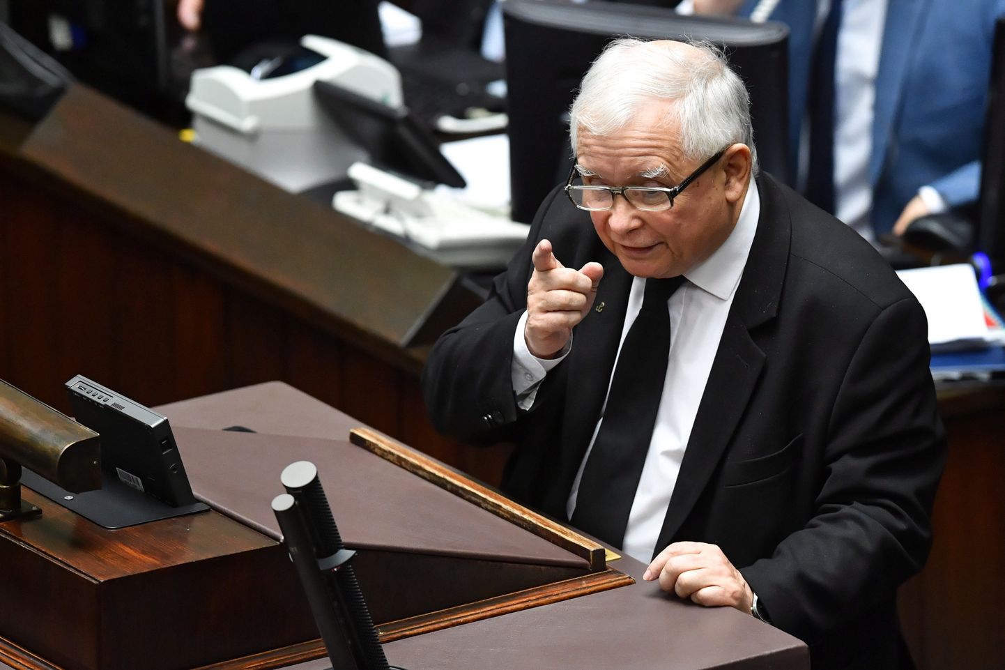 Poola parempoolse võimupartei Seadus ja Õiglus (PiS) juht Jarosław Kaczyński.