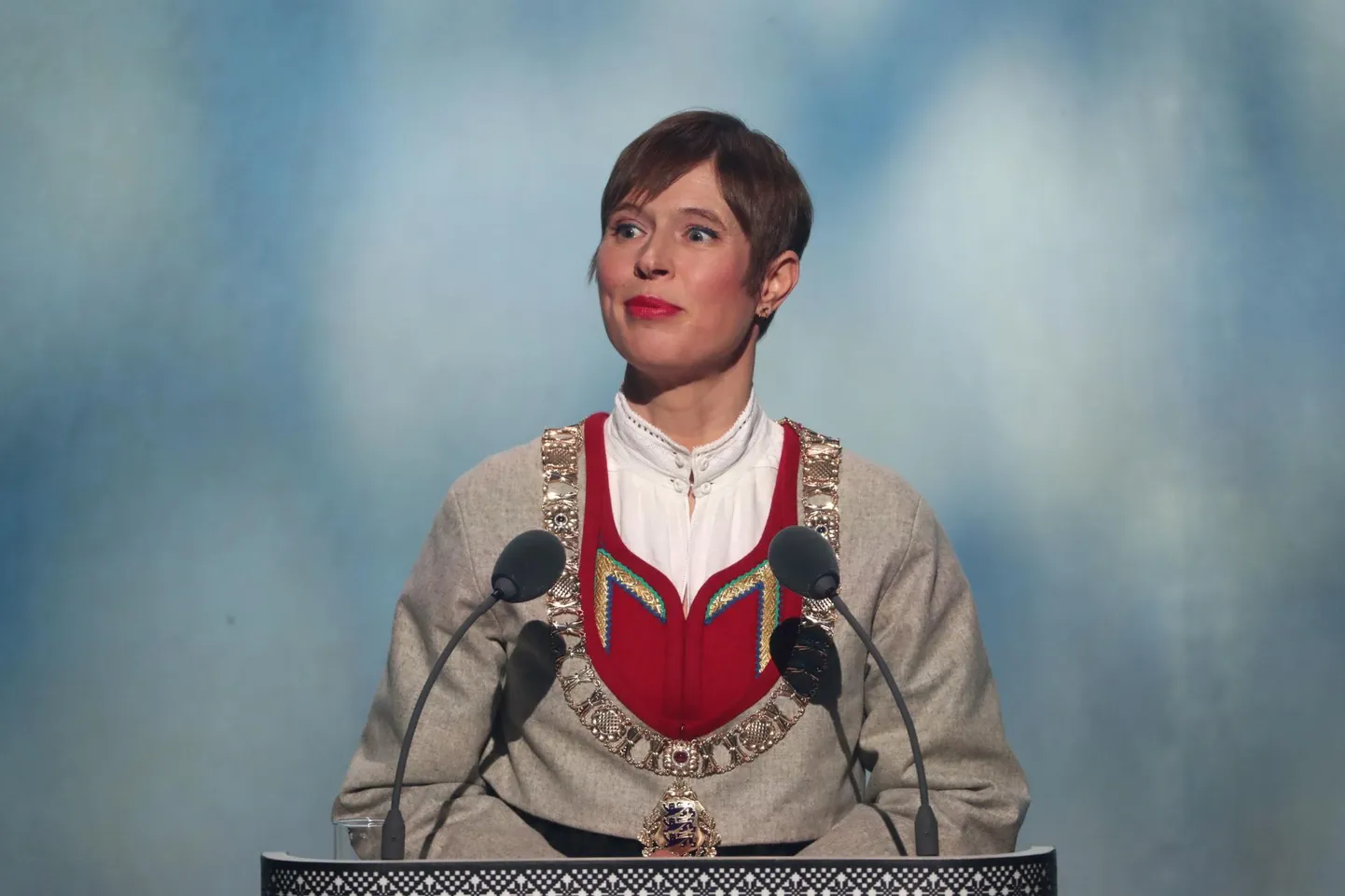 President Kersti Kaljulaid Paide kontserdimajas.