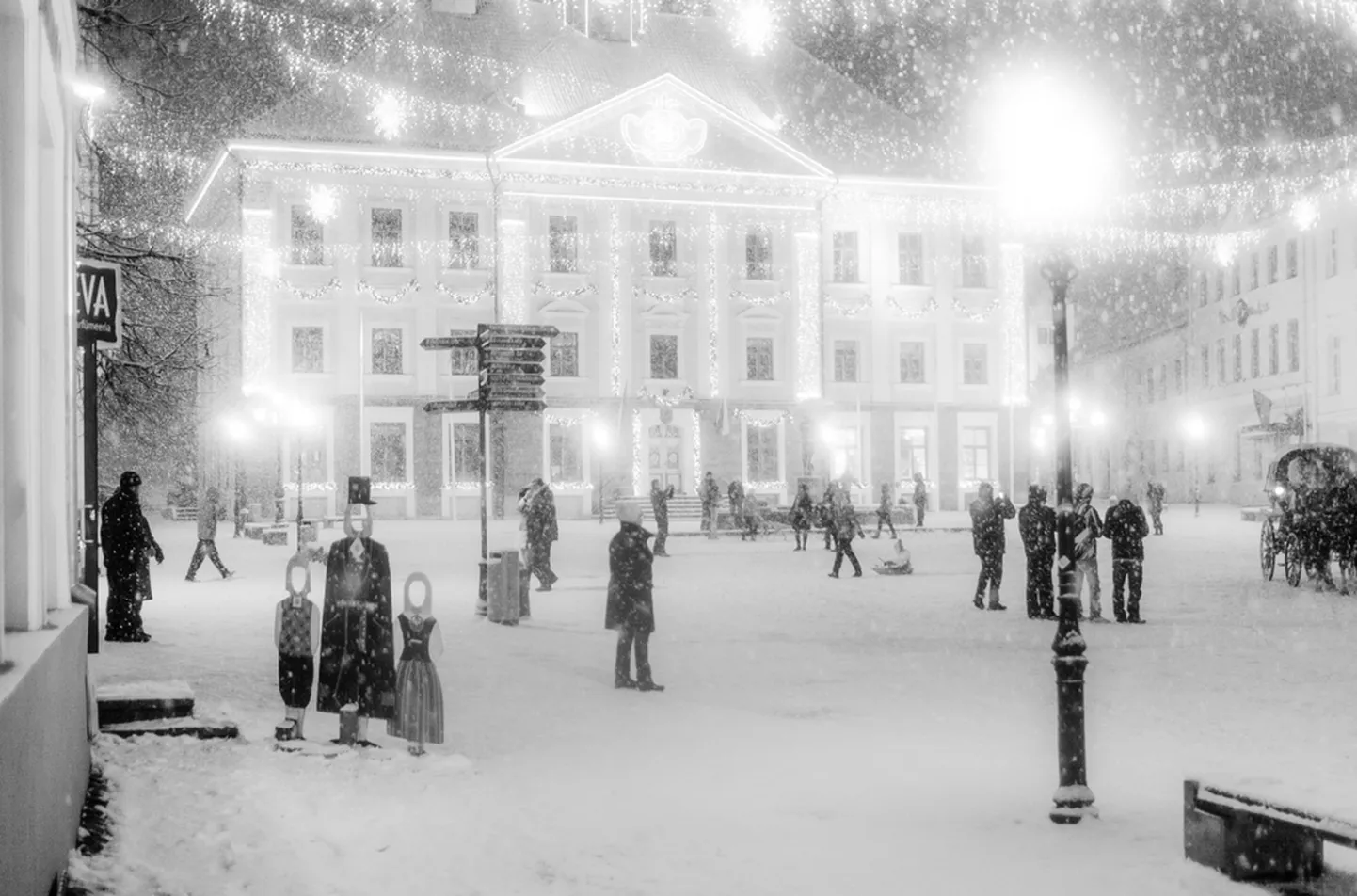 Центр Тарту зимой 2014 года