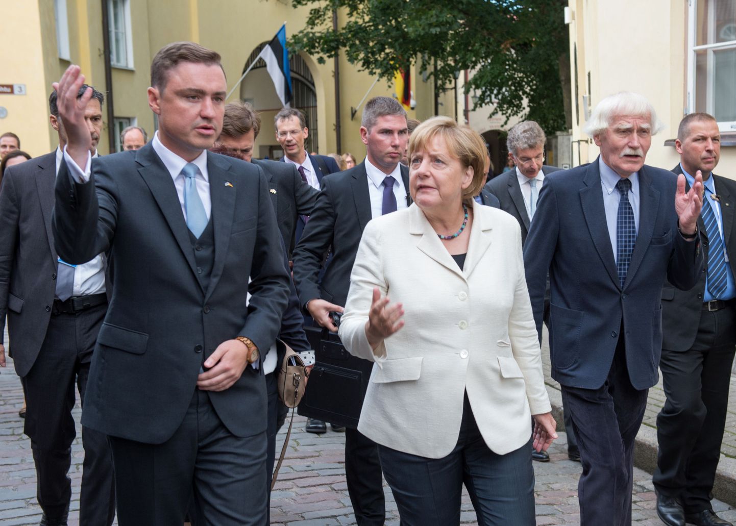Saksa kantsler Angela Merkel ja Eesti peaminister Taavi Rõivas Tallinnas