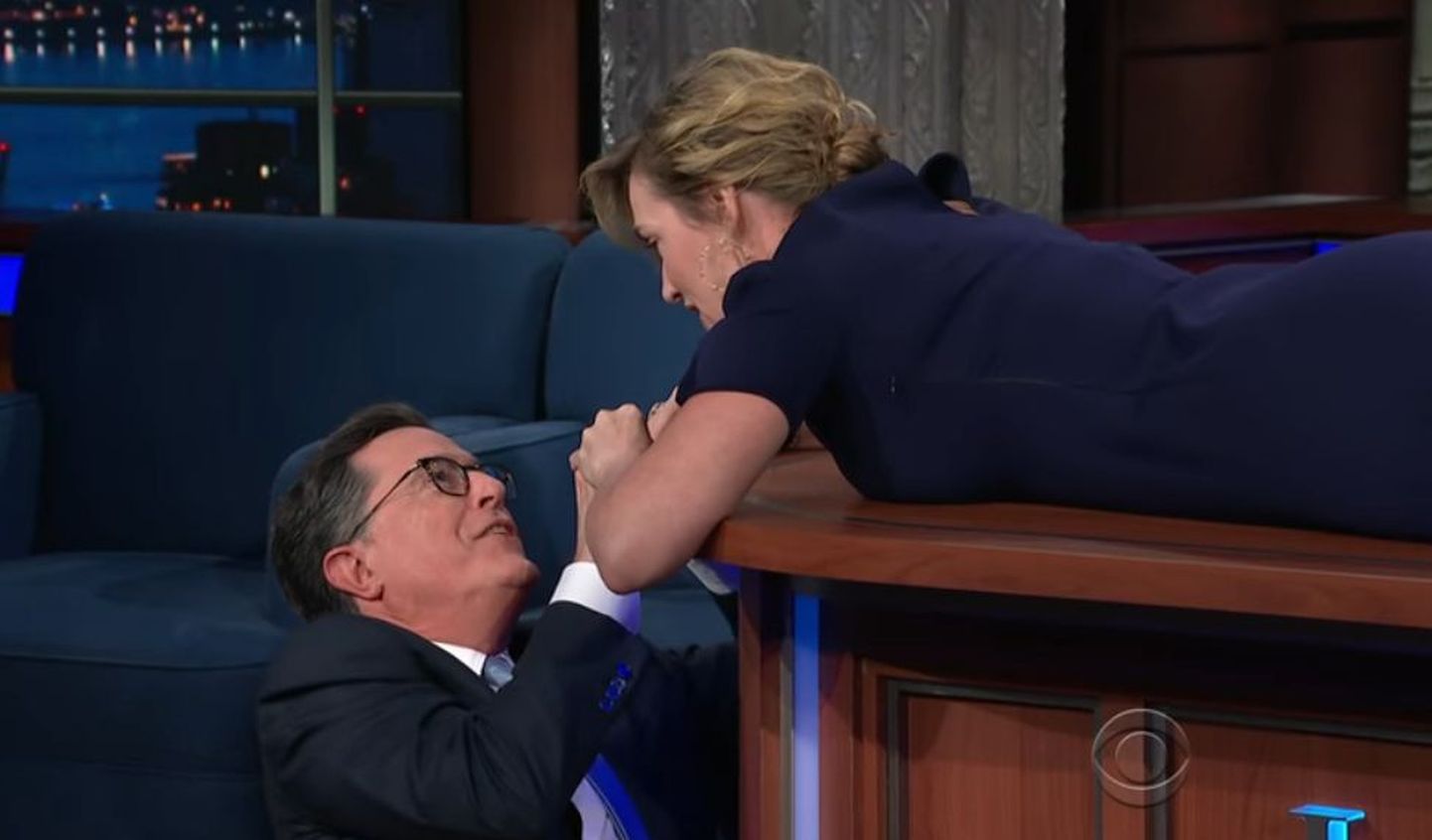 Kate Winslet ja Stephen Colbert