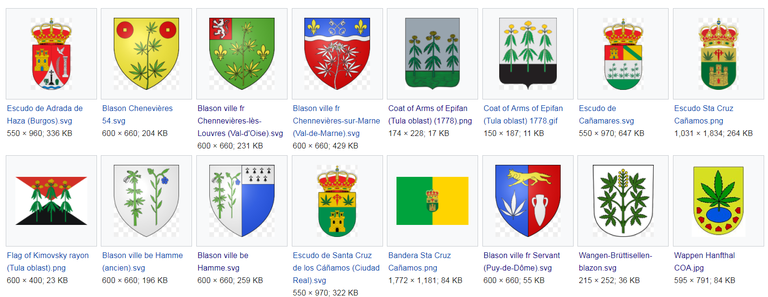 Kanep on levinud heraldikasümbol.