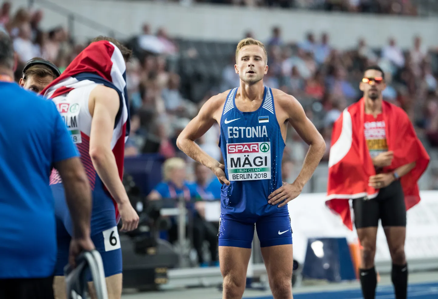 Rasmus Mägi mullu Berliinis peetud Euroopa meistrivõistlustel.