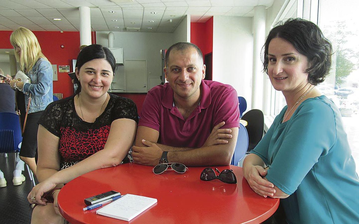 Tamar Akhalbedašvili, Levan Chubinidze ja Natalia Dvali tulid Eestisse turismikorralduse õppereisile.