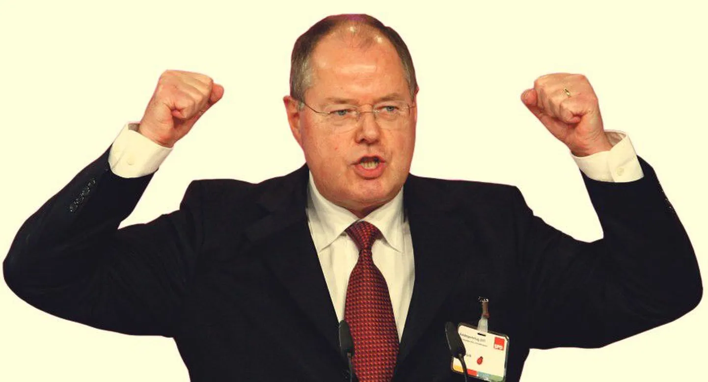 Кандидат на пост канцлера Германии 
от Социал-демократической партии 
Германии Пеер Штайнбрюк.