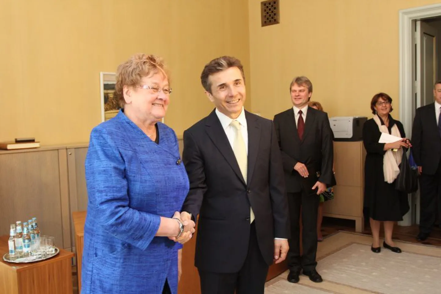 Riigikogu esimehe Ene Ergma kohtumine Gruusia peaminister Bidzina Ivanishviliga.