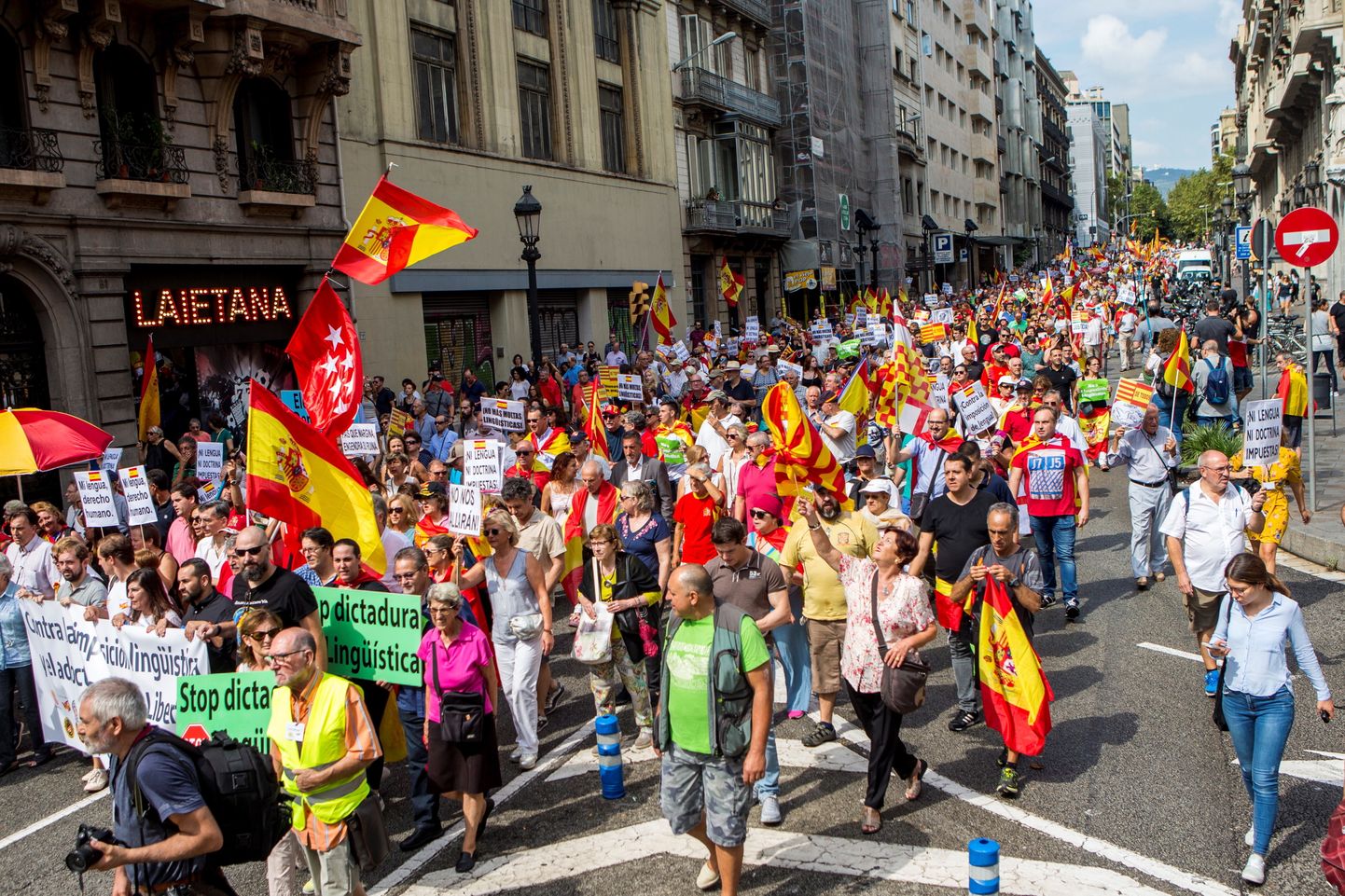 Demonstrācija Barselonā