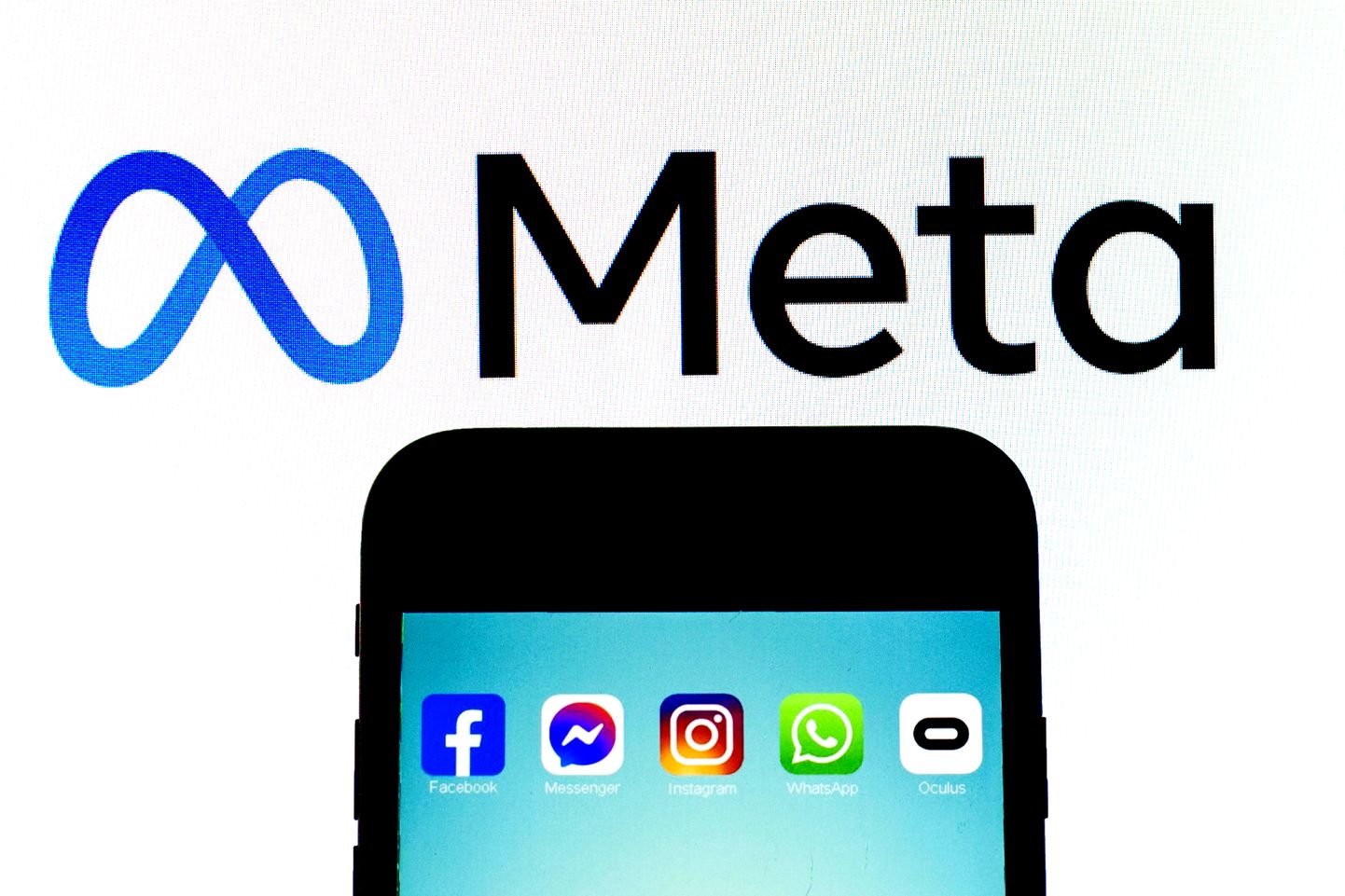 Facebooki ja Instagrami emafirma Meta logo.