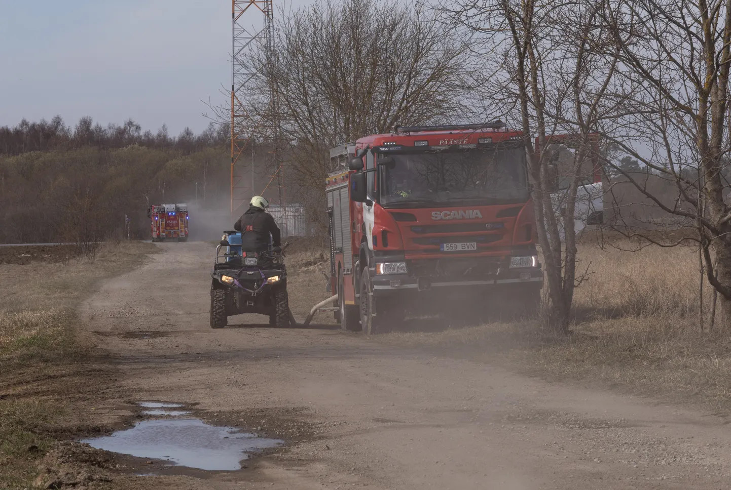 Lääne-Virumaal Ojakülas põles umbes 16 hektarit põldu ning neli hektarit metsa. Kustutustöödel sai üks päästja põletada.