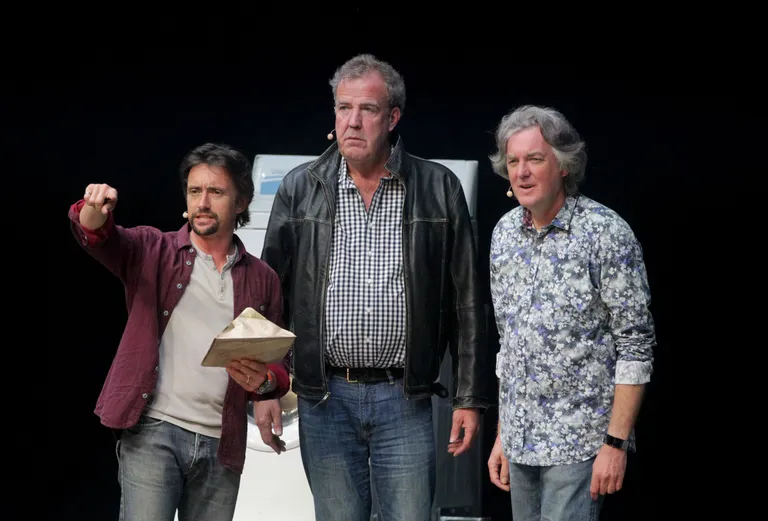 Vasakult paremale:Richard Hammond, Jeremy Clarkson ja James May 2016