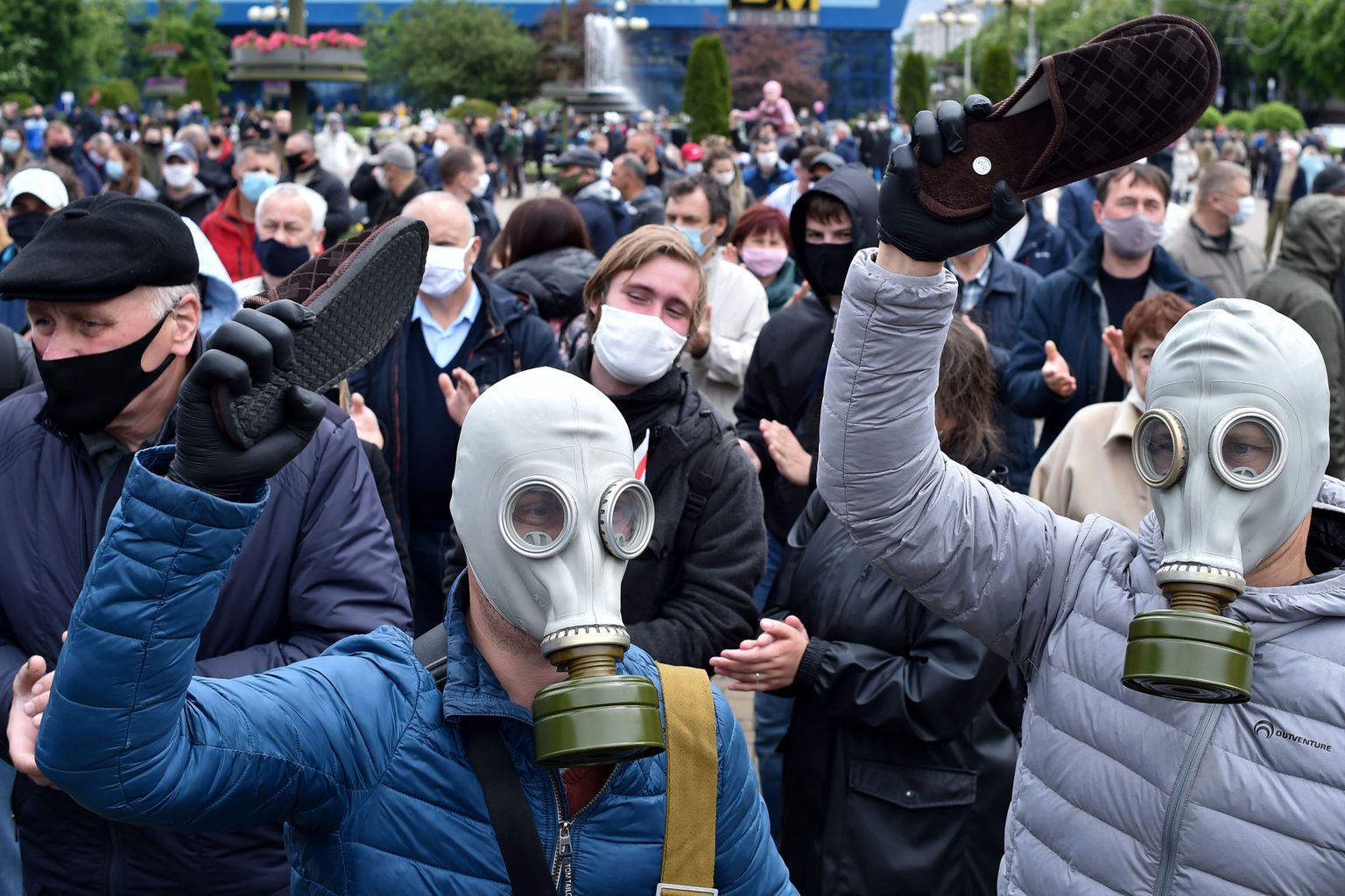Valgevene meeleavaldajad nõuavad võimuvahetust