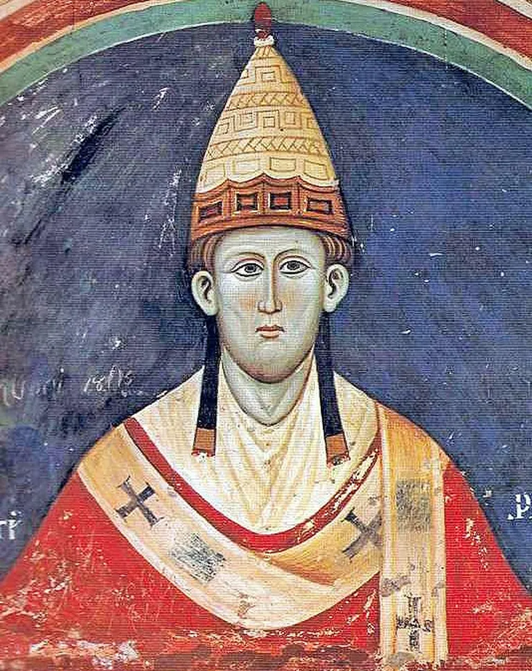 Paavst Innocentius III keskaegsel joonistusel
