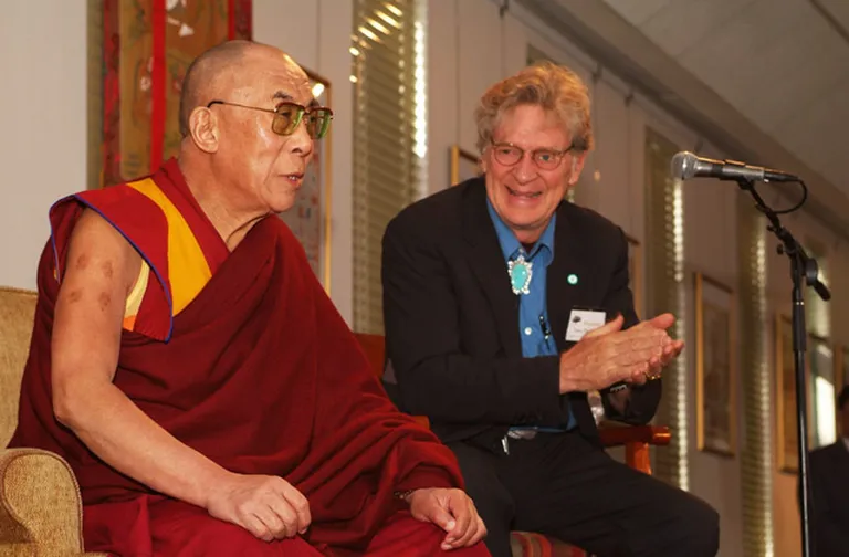 Далай-лама и профессор Роберт Турман