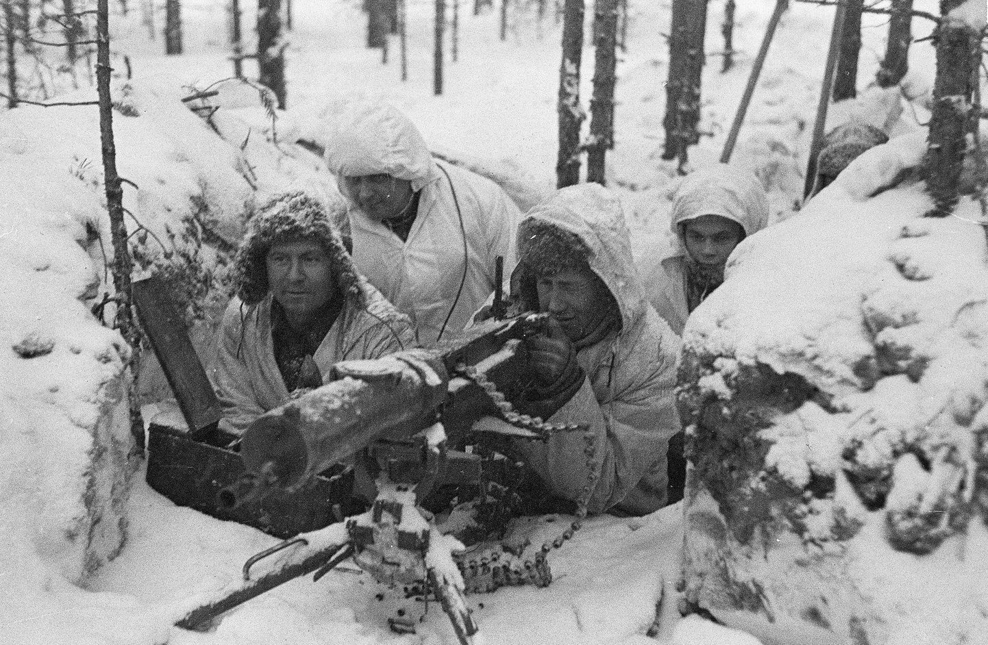 Soome sõdurid positsioonil Talvesõja ajal. Pilt on illustratiivne. 