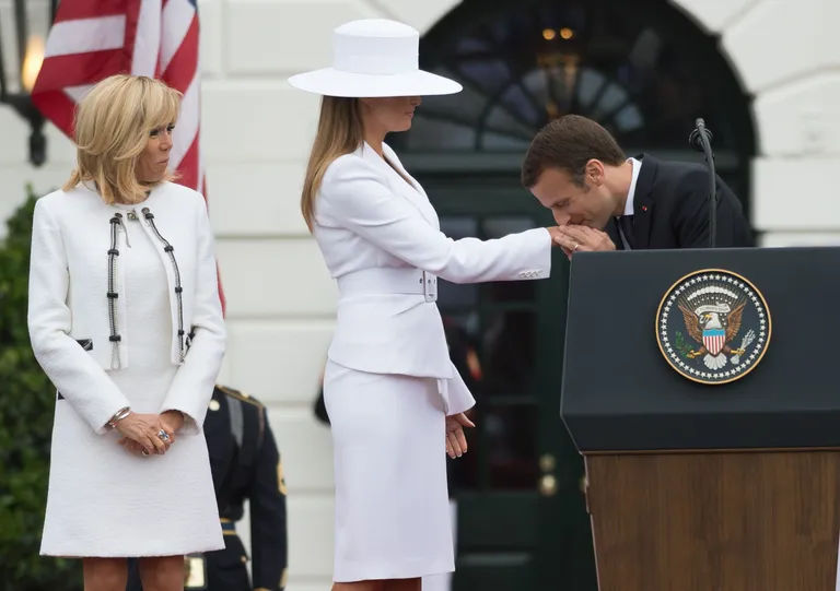 Emmanuel Macron ja Melania Trump