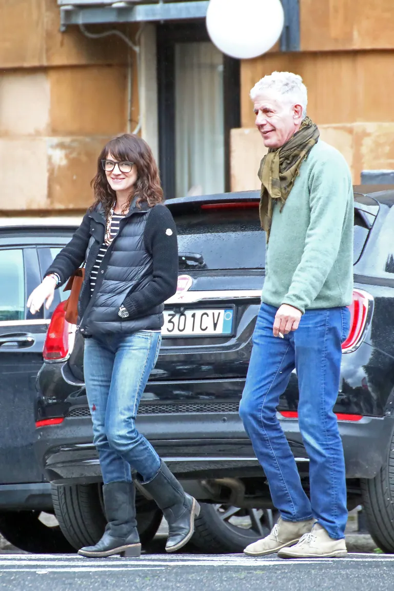 Anthony Bourdain ja ta elukaaslane Asia Argento veebruaris Roomas