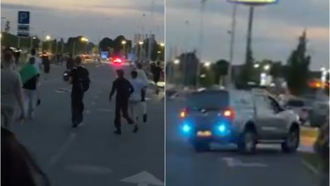 ВИДЕО ⟩ Погоня от полиции и пьяный водитель: итоги слета автомобилей у торгового центра Sāga