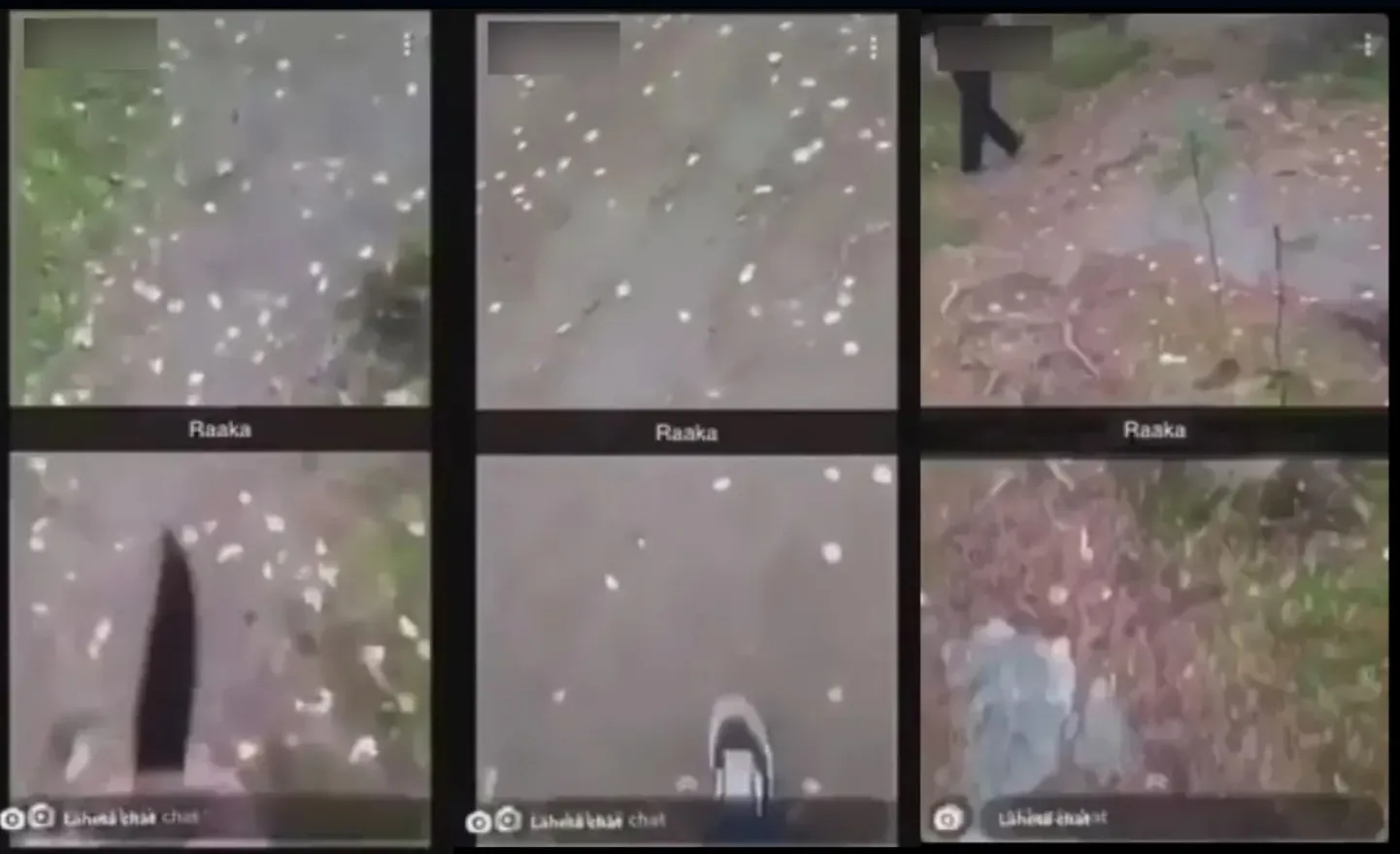 Politsei avaldas tõmmised videost, kus oli ka nuga näha.