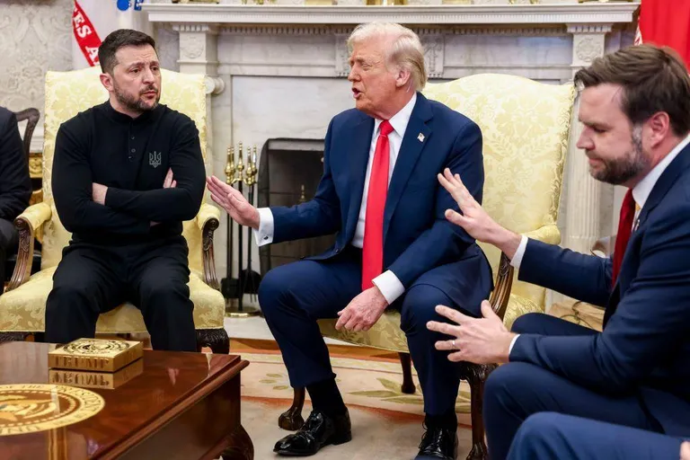 Зеленский, Трамп и Вэнс.