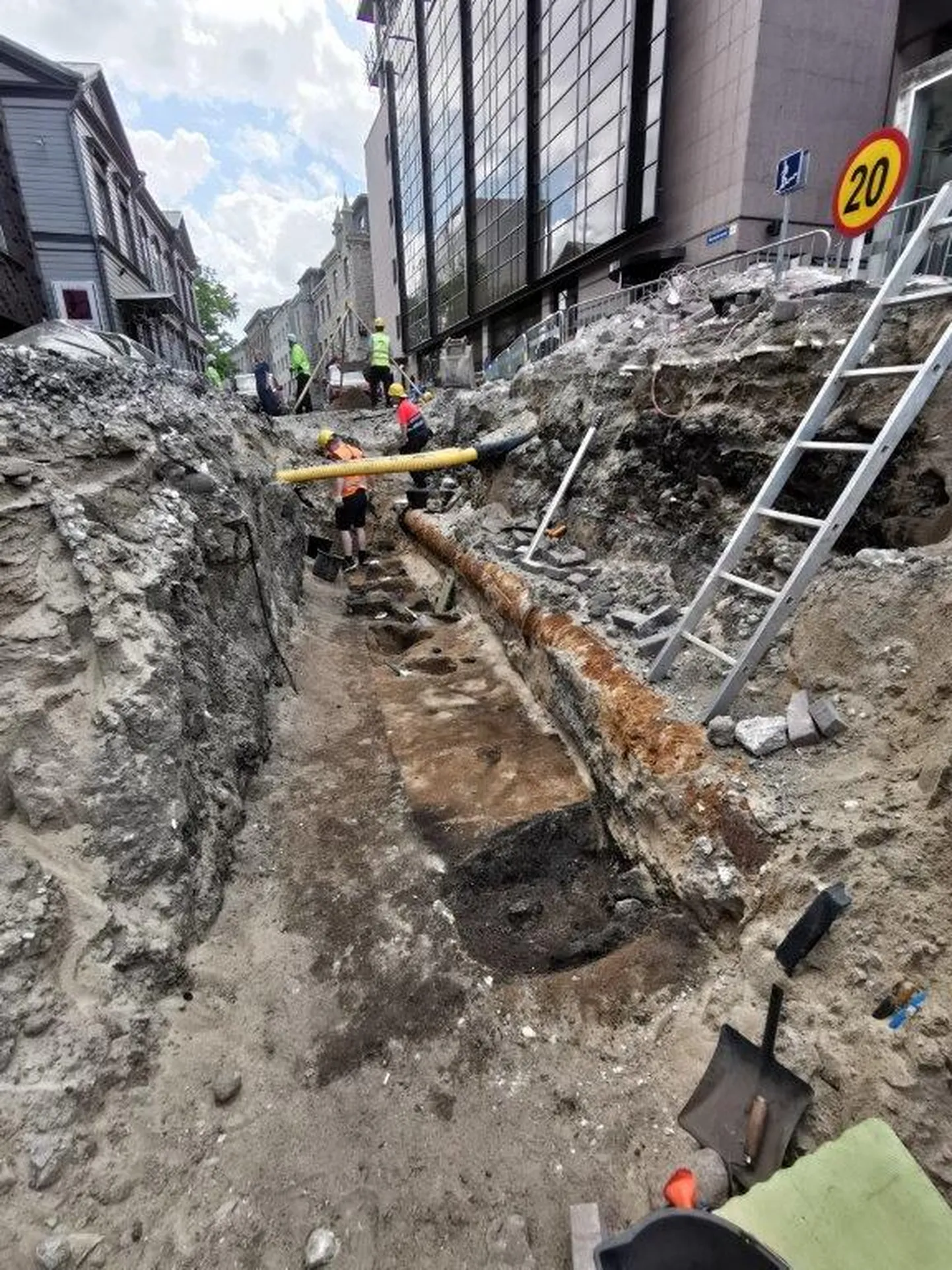 Археологические находки в центре Таллинна.