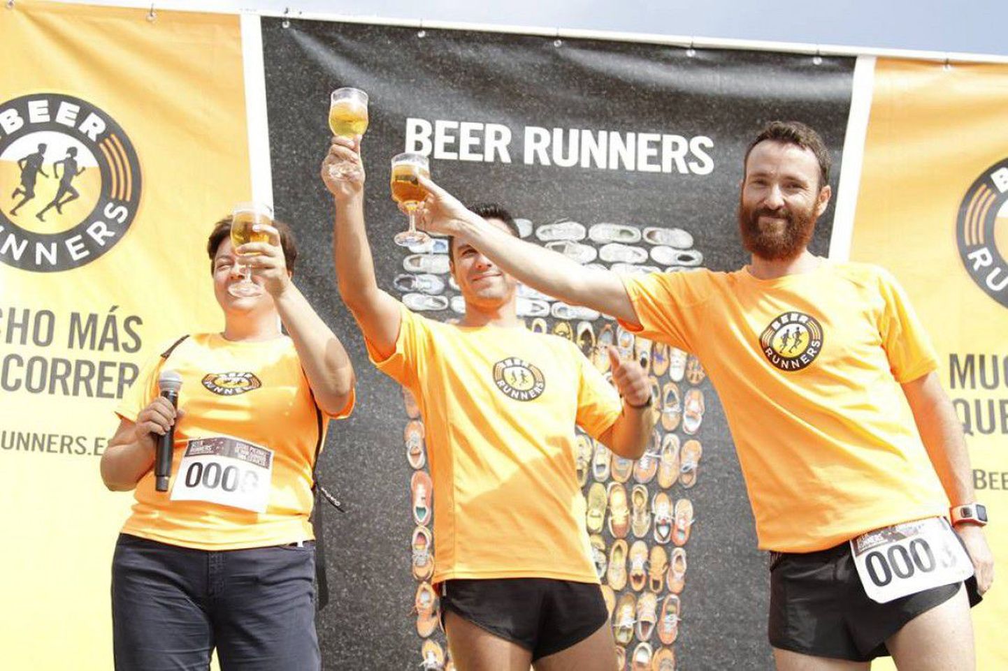 Тройка победителей забега Beer Runners
