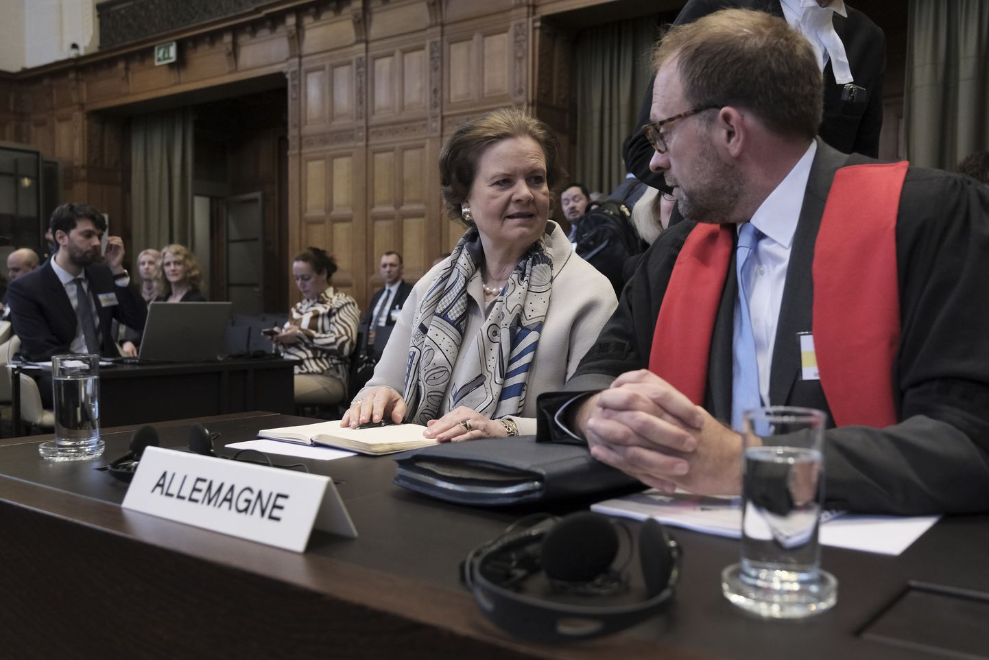 Saksamaa esindaja Tania von Uslar-Gleichen Haagi rahvusvahelises kohtus.