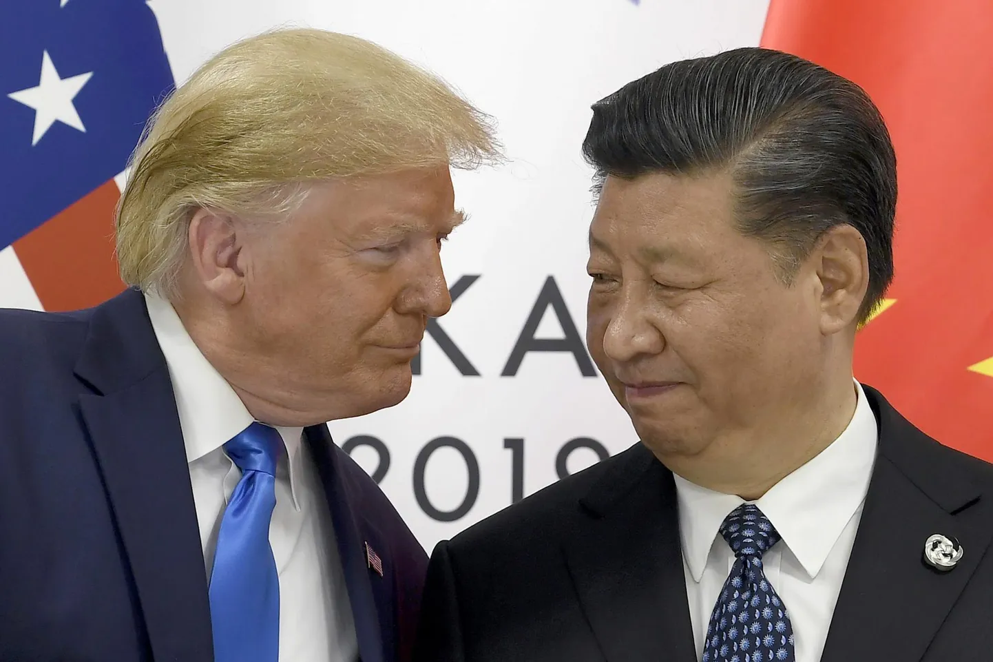 Donald Trump ja Xi Jinping G20 tippkohtumisel 2019. aastal.