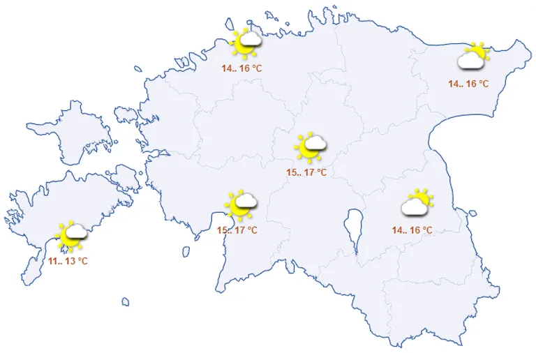 Ilm neljapäeval