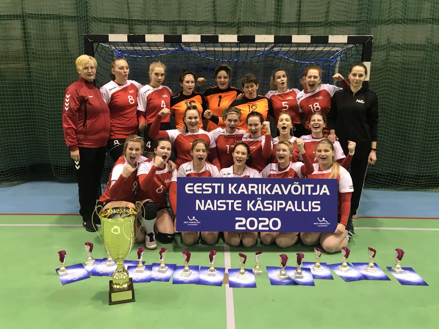 Eesti karikavõitja naiste käsipallis 2020 Reval/Sport/Mella.