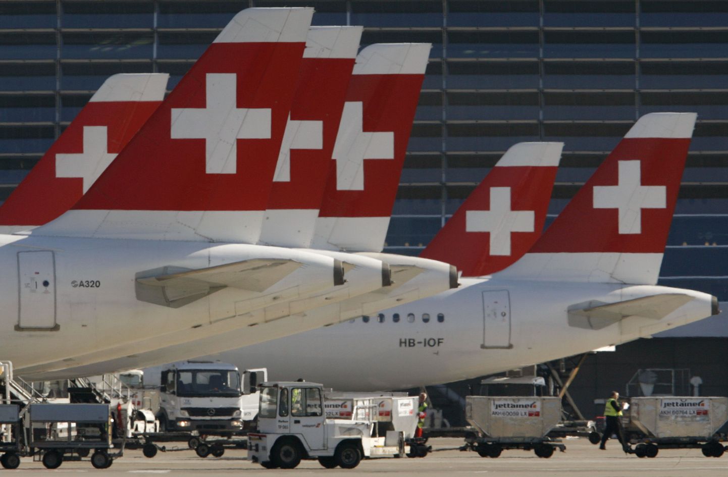 Swissairi lennukid.