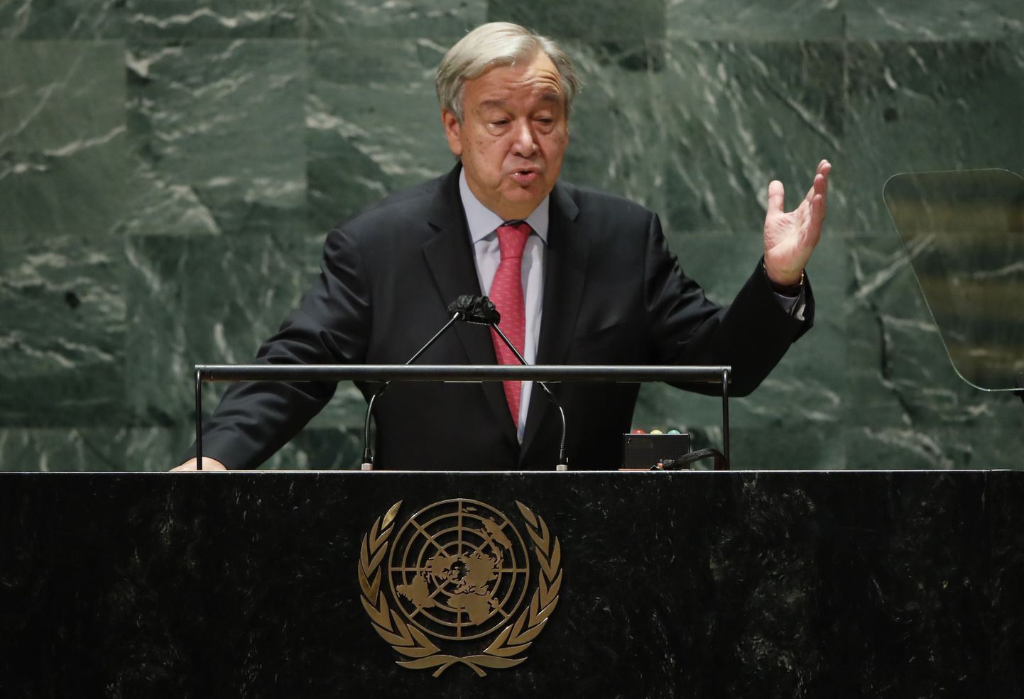 ÜRO peasekretär Antonio Guterres Peaassambleel 21. september 2021.