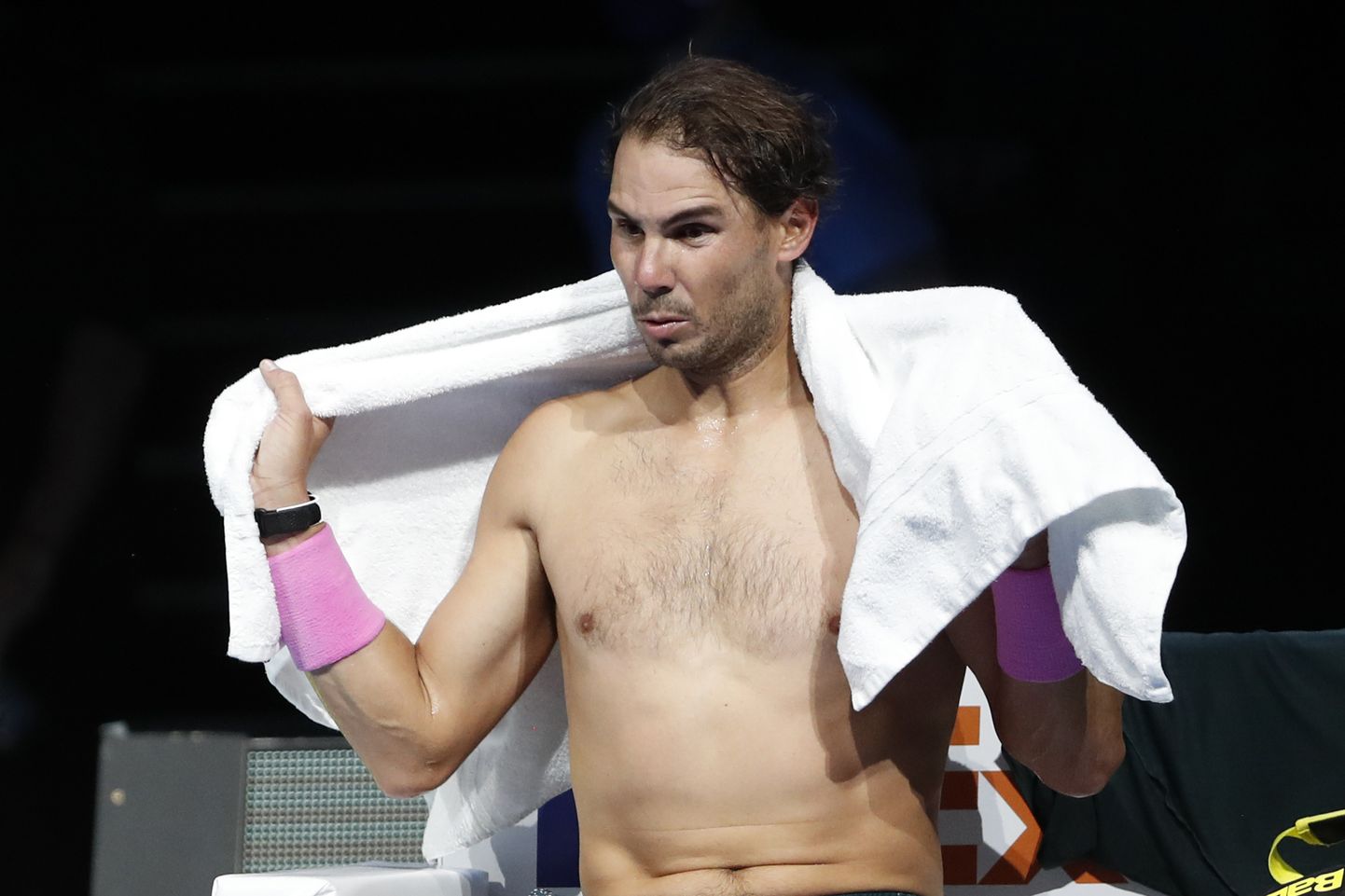 Rafael Nadal avaldas avameelses intervjuus, et talle meeldib pidutseda ja lemmik alkoholijook on tekiila. Foto pärineb aga novembri lõpus toimunud ATP finaalvõistluse poolfinaalist.