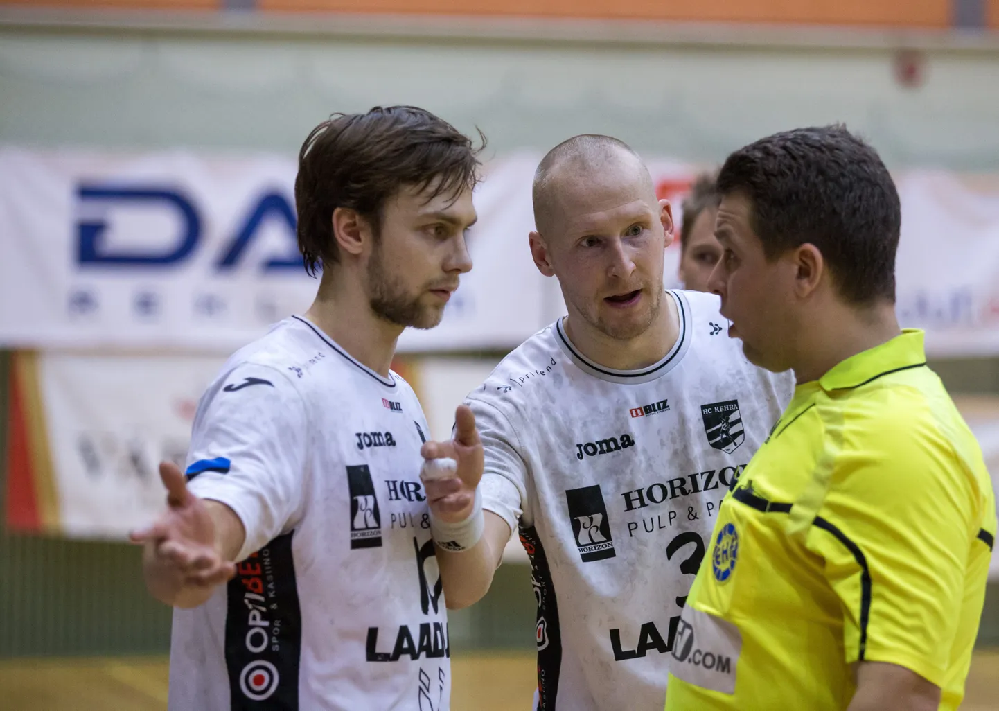 Kehra meeskonna resultatiivseim Uku-Tanel Laast (vasakul(.