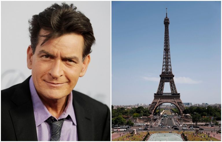 Charlie Sheen. Eiffeli torn.