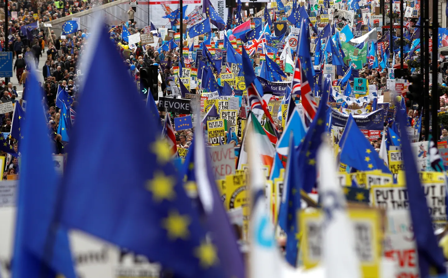 Демонстрация противников Brexit в Лондоне