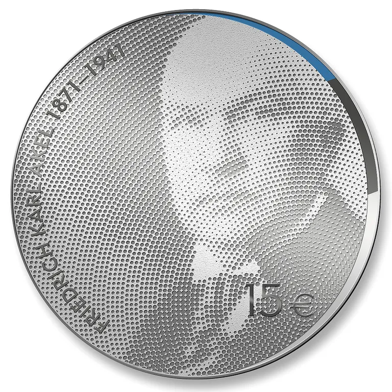 Eesti-teemaline euromünt Friedrich Akel